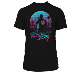Jinx Cyberpunk 2077 - Destination Night City T-shirt Μαύρο, 2XL