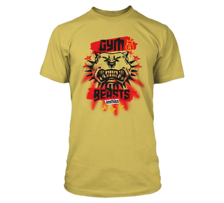 Jinx Cyberpunk 2077 - Gym Beast T-shirt Mustard, 2XL