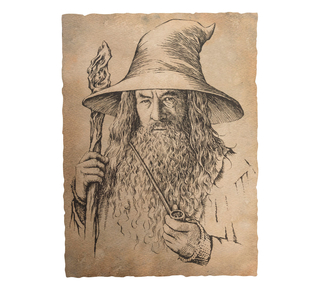 Weta Workshop The Lord of the Rings - Portrait of Gandalf The Grey Statue Art Print