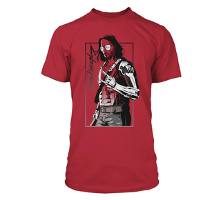 Jinx Cyberpunk 2077 - Toy Box Johnny T-shirt Dark Red, L