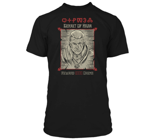 Jinx The Witcher 3 - Wanted Poster T-shirt Black, M