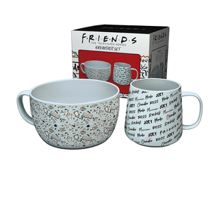 Firends - Breakfast  Gift Box Set of 2, Mug 380 ml, Bowl 850 ml