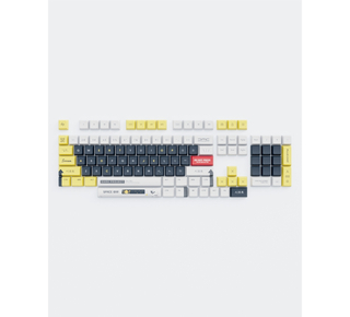 Dark Project KS-2036 PBT keycaps,  ENG White/Yellow