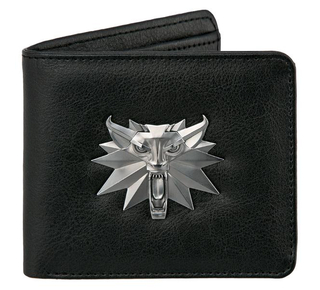 The Witcher 3 White Wolf Bi-Fold Wallet, Black
