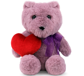 Plush toy WP MERCHANDISE Bear Mary with a heart 21cm
