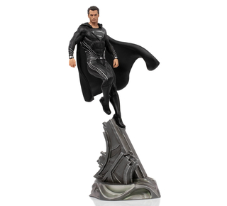 Iron Studios Zack Snyder's Justice League - Superman Black Suit Statue Art Scale 1/10