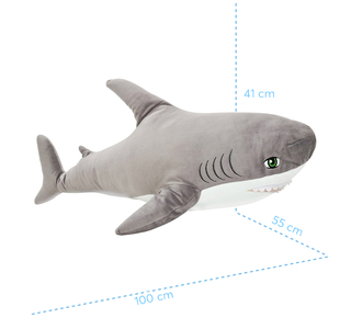 WP Merchandise  - Shark grey Plush 100 cm