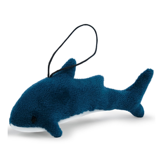 Plush keychain WP MERCHANDISE Shark Ollie, 13 cm, turquoise