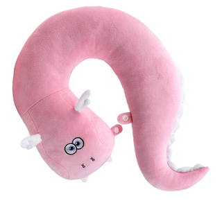 Headrest pillow WP MERCHANDISE Dragon Lily, pink, 31 cm