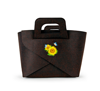 Felt bag transformer WP MERCHANDISE Picnic in Sunflowers, 39.5 cm