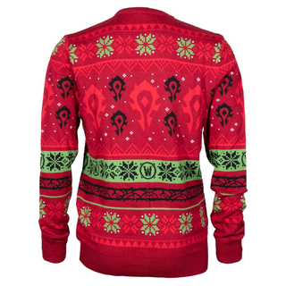 Jinx World of Warcraft - Horde Ugly Holiday Ugly Holiday Sweater Red, S