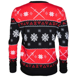 Jinx The Witcher 3 - Dreaming Of A White Wolf Ugly Holiday Sweater Black, S
