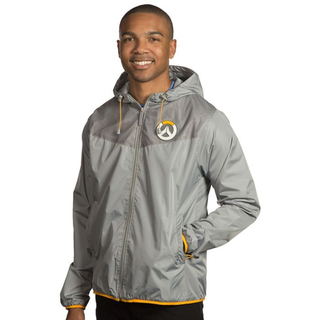 Jinx Overwatch - Logo Windbreaker Jacket Grey, XS