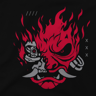 Jinx Cyberpunk 2077 - Un tricou de metal rece de foc negru, cu mânecă lungă, L