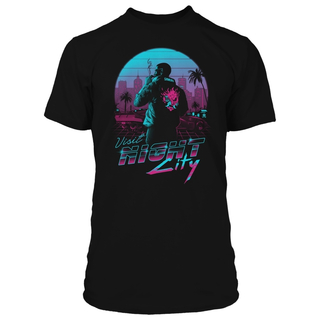 Jinx Cyberpunk 2077 - Destination Night City T-shirt Black, L