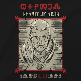 Jinx The Witcher 3 - Wanted Poster T-shirt Μαύρο, M