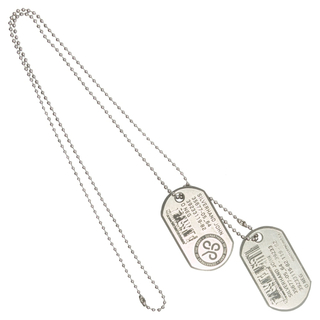 Jinx Cyberpunk 2077 - Johnny's Army Dog Tags Neckless Silver