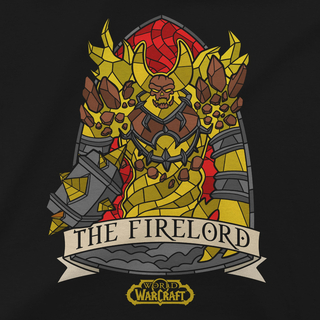 Jinx World of Warcraft - Ragnaros Stained Glass Premium T-shirt negru, S