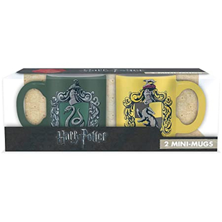 Harry Potter - Slytherin and Hufflepuff Mug Set of 2, 110 ml