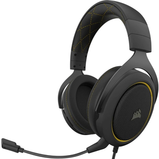 Corsair Gaming - HS60 Pro Surround 7.1 USB headset, fekete/sárga színű