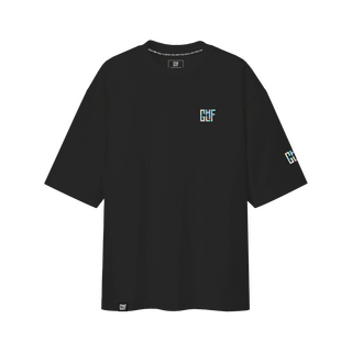 FragON - Holografic Logo Oversize T-shirt Μαύρο, S/M