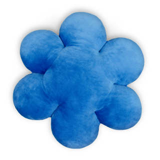 Βελούδινο μαξιλάρι WP MERCHANDISE Χαμομήλι μπλε 55 cm