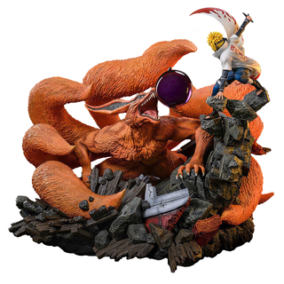 HEX Collectibles Naruto Shippuden - A végzet csatája: Namikaze Minato vs Kurama 1:8 méretarányú szobor Limited Edition