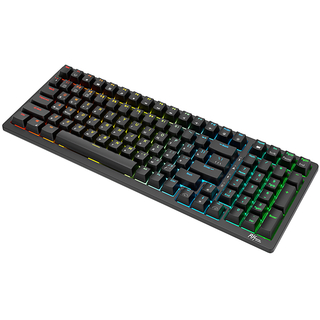 RK Royal Kludge keyboard (tri mode RGB hot swap, Black brown switch) wireless (ENG/RU)