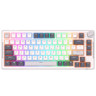 Πληκτρολόγιο RK Royal Kludge (tri mode RGB hot swap, White sky cyan switch) ασύρματο (ENG/RU)
