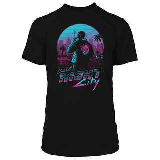Jinx Cyberpunk 2077 - Destination Night City, T-shirt Black, M