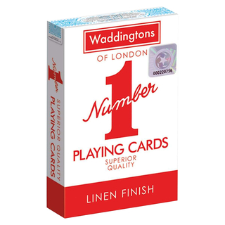 Winning Moves Original' Classic Red and Blue Packs Waddingtons Number 1 Playing Cards