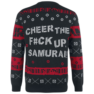 Cyberpunk 2077 Cheer Up Samurai Ugly Holiday Sweater, Μαύρο, 2XL