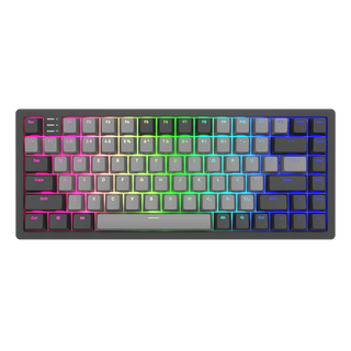 [REFURBISHED] Dark Project KD83A Μαύρο / Cloud Grey - Gateron Cap Teal RGB (ENG)