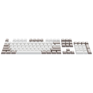 Dark Project KS-48 Keycaps PBT, ENG/RU/UA, Gray/White