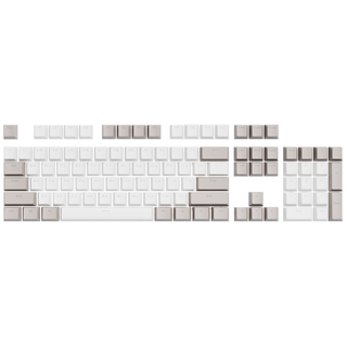 Dark Project KS-48 Keycaps PBT, ENG/RU/UA, Gray/White