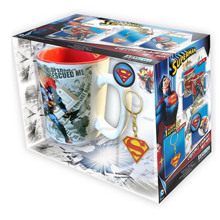 DC COMICS - Pck Κούπα + μπρελόκ + κονκάρδες 
