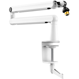 FIFINE BM88 Steady Full Metal High End Boom Arm Stand, White