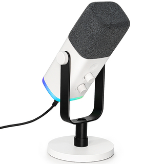 FIFINE AM8 Dynamic RGB microphone, White