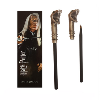 Noble Collection Harry Potter - Lucius Malfoy Wand Pen and Bookmark