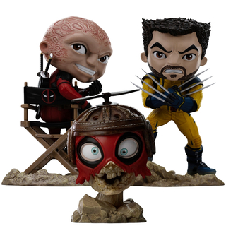Iron Studios Deadpool and Wolverine set Unmasked MiniCo