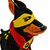 Plush toy WP MERCHANDISE Doberman superhero Good boy, 24 cm