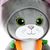 Plush toy WP MERCHANDISE Kitty - Bunny 28.5 cm