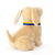 Plush toy WP MERCHANDISE labrador Buddy in a patriotic collar 23 cm