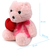 Plush toy WP MERCHANDISE Bear Ellie with a heart 21cm