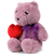 Plush toy WP MERCHANDISE Bear Mary with a heart 21cm