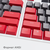 Dark Project KS-42 Keycaps PBT, ENG/RU/UA, γκρι / κόκκινο