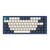 Dark Project / KD83A LTD Aluminum / Ivory & Navy Blue - Gateron Cap Teal RGB (ENG)