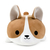 Plush Pillow WP MERCHANDISE Dog Corgi Norman, 74 cm