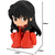 Bandai Inuyasha Q Posket-Inuyasha-Sitting Ver.(Ver.B) Figure