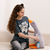Plush pillow WP MERCHANDISE Goose Sally, grey, 78 cm